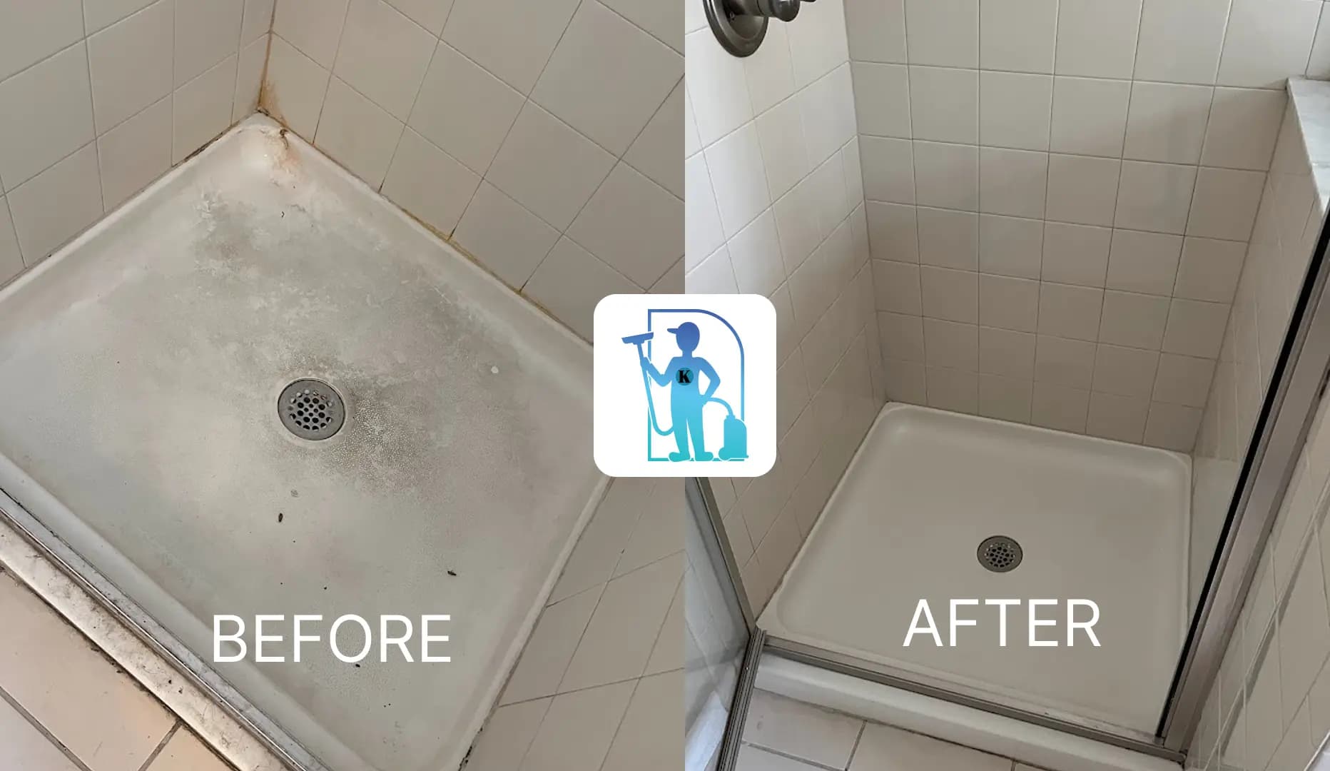 Bathroom Before & After Cleaning