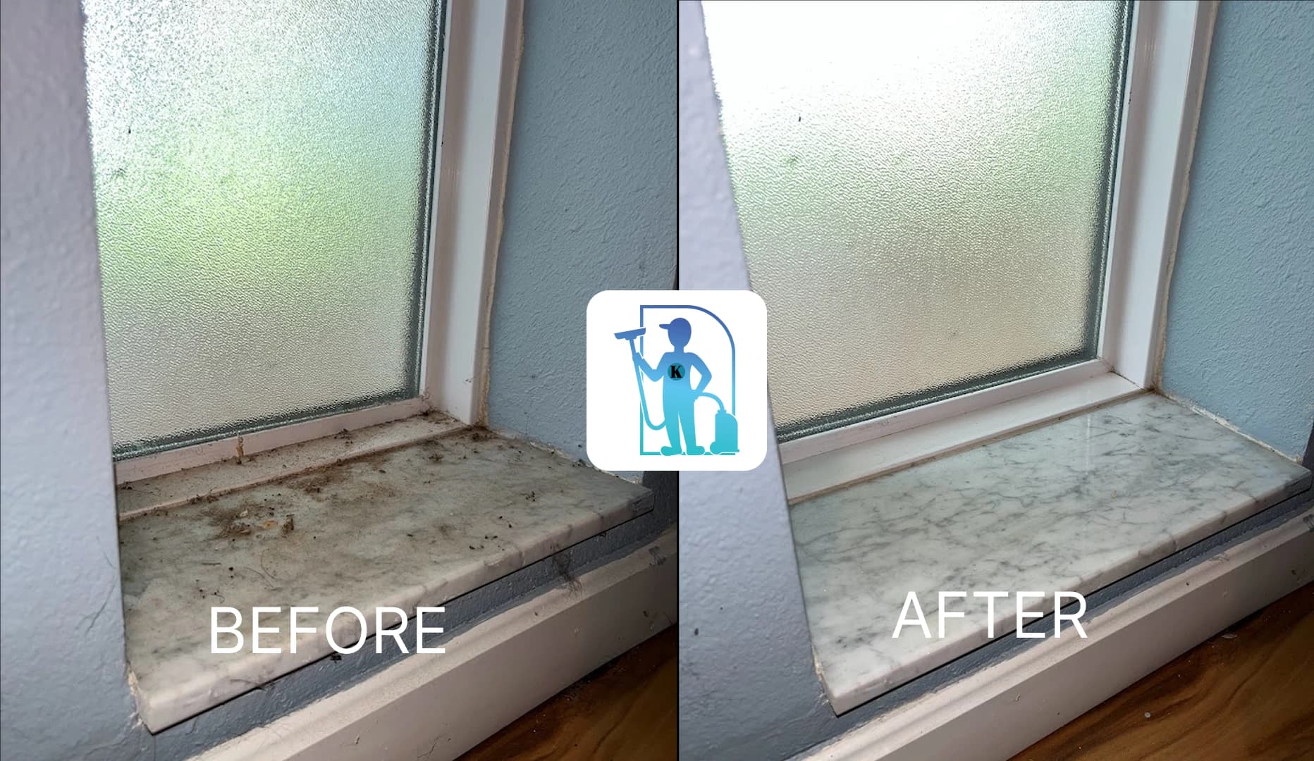 Window Before & After Cleaning